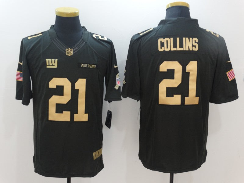 Men's New York Giants Landon Collins #21 Black Game Jersey1 football jersey product view 1