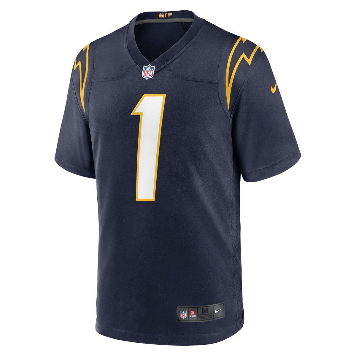 Quentin Johnston Los Angeles Chargers Nike Alternate Game Jersey - Navy football jersey product view 2