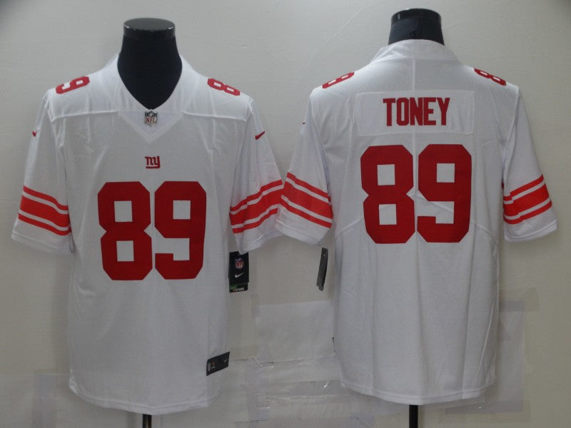Men's New York Giants Kadarius Toney #89 White Game Jersey1 football jersey product view 1