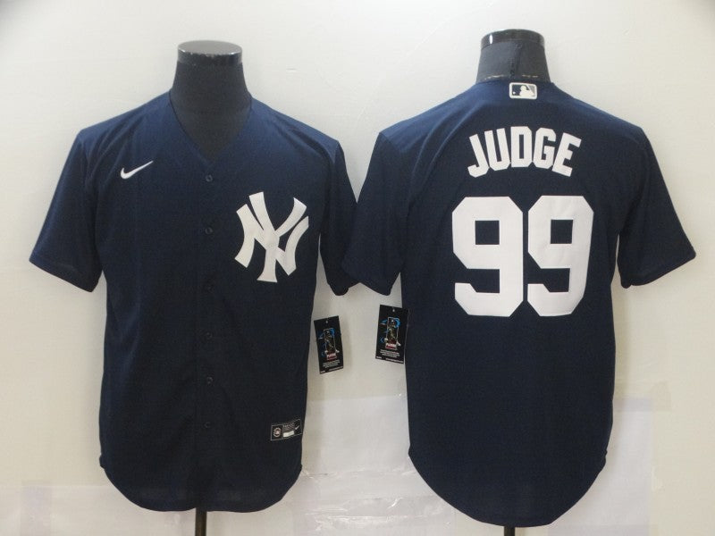 Men's New York Yankees Aaron Judge #99 Navy Replica Baseball Jersey1 baseball jersey product view 1