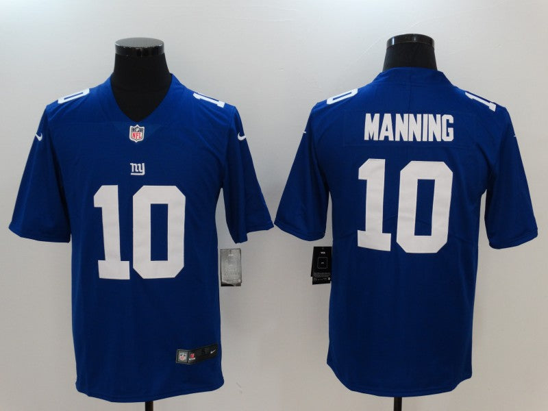 Men's New York Giants Eli Manning #10 Blue Game Player Jersey1 football jersey product view 1