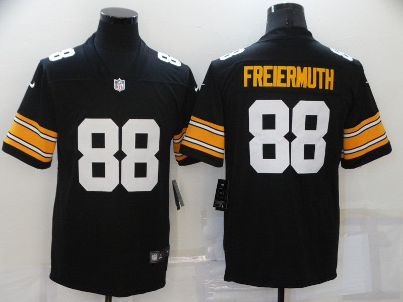 Men's Pittsburgh Steelers Pat Freiermuth #88 Black Player Game Jersey1 football jersey product view 1