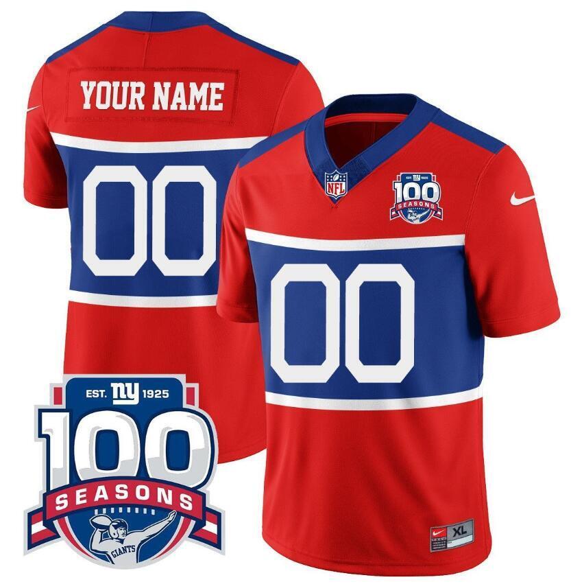 Custom New York Giants Century Jersey football jersey product view 1