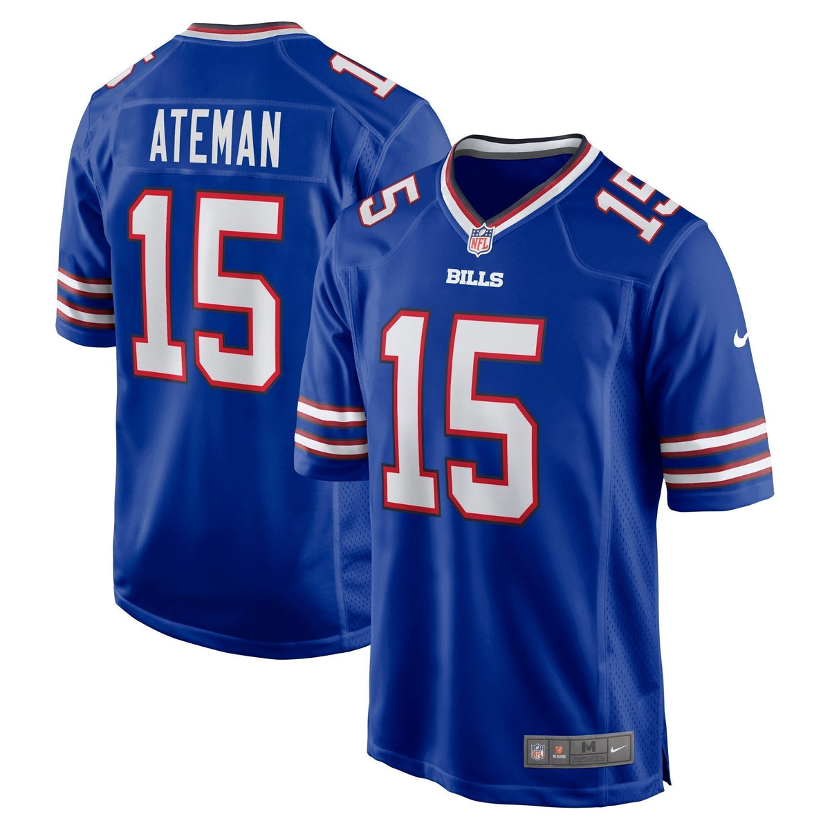 Marcell Ateman Buffalo Bills Nike Team Game Jersey - Royal football jersey product view 1