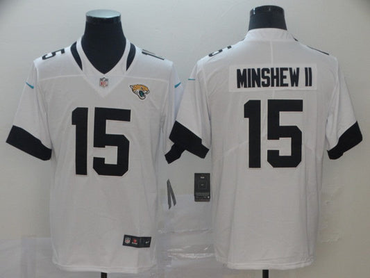 Men's Jacksonville Jaguars Gardner Minshew II #15 White Game Player Jersey1 football jersey product view 1