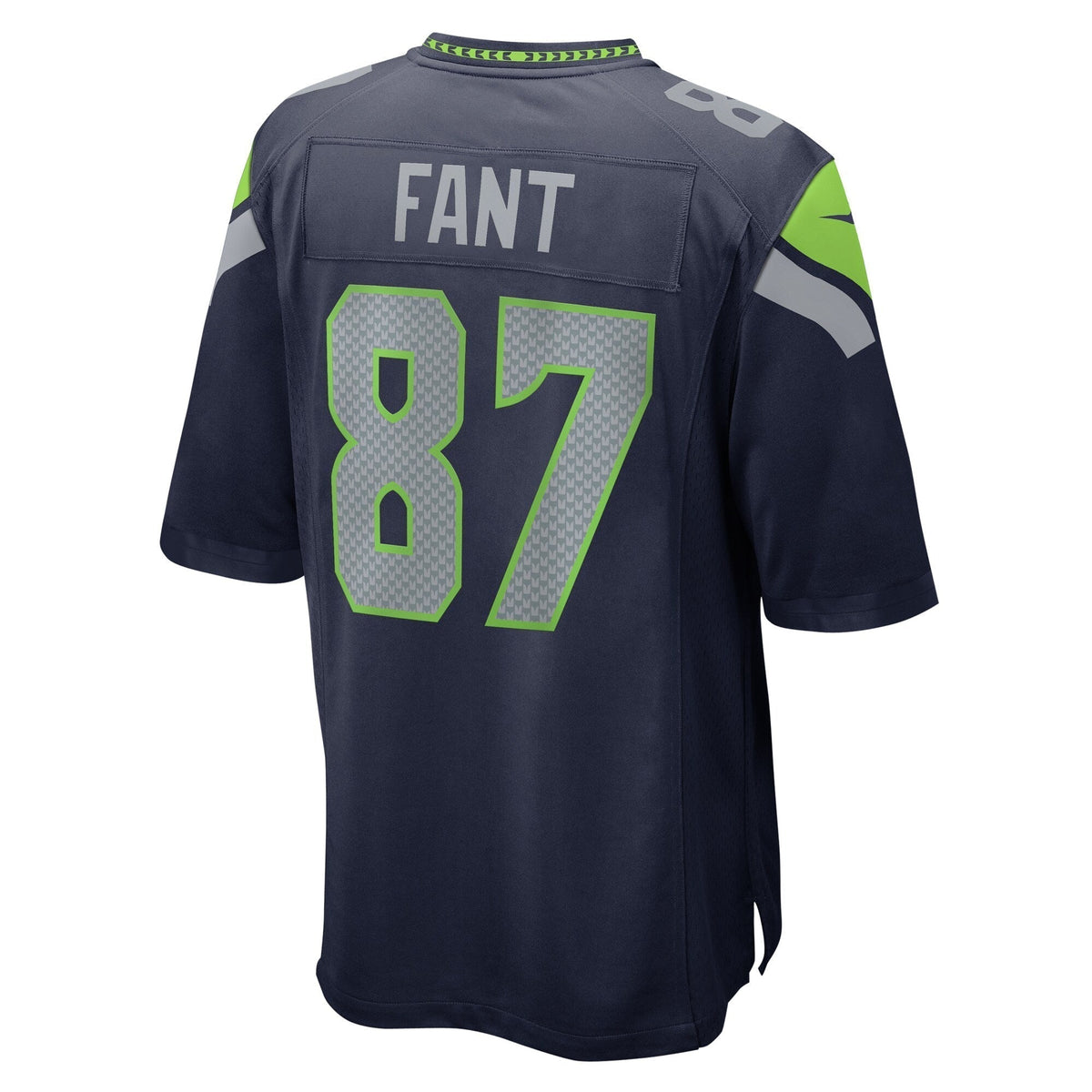 Noah Fant Seattle Seahawks Nike Game Jersey - College Navy football jersey product view 3