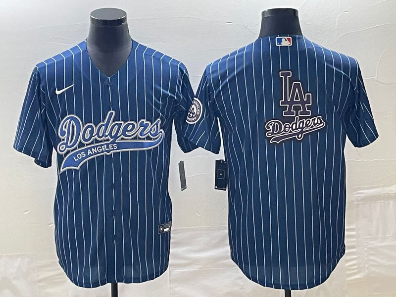 Men's Los Angeles Dodgers Blue Team Jersey1 Joint Edition baseball jersey product view 1
