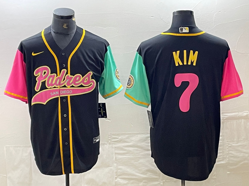 Men's San Diego Padres Ha-Seong Kim #7 White City Connect Player Jersey1 Joint Edition baseball jersey product view 1