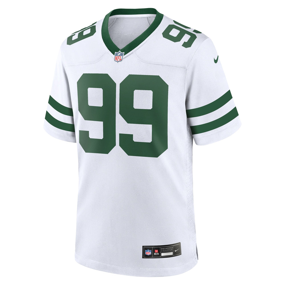 Will McDonald IV New York Jets Nike Game Jersey - Legacy White football jersey product view 2