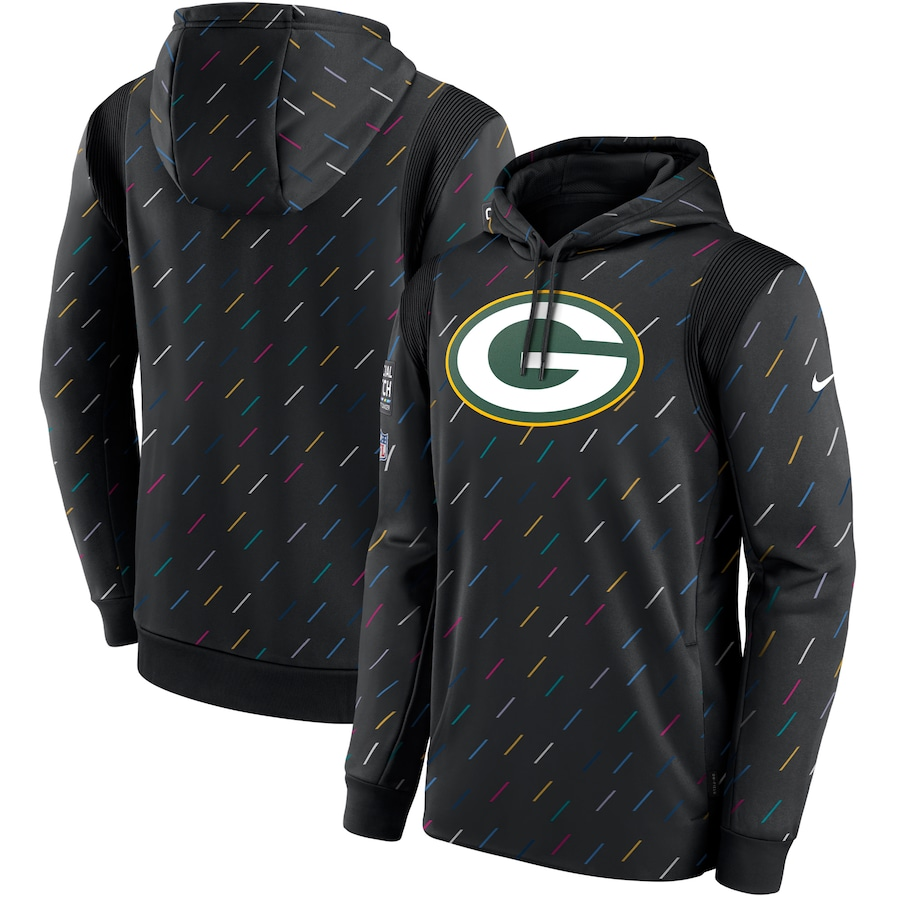 Men's Green Bay Packers NFL 2021 Salute to Service Hoodie1 Black football jersey product view 1
