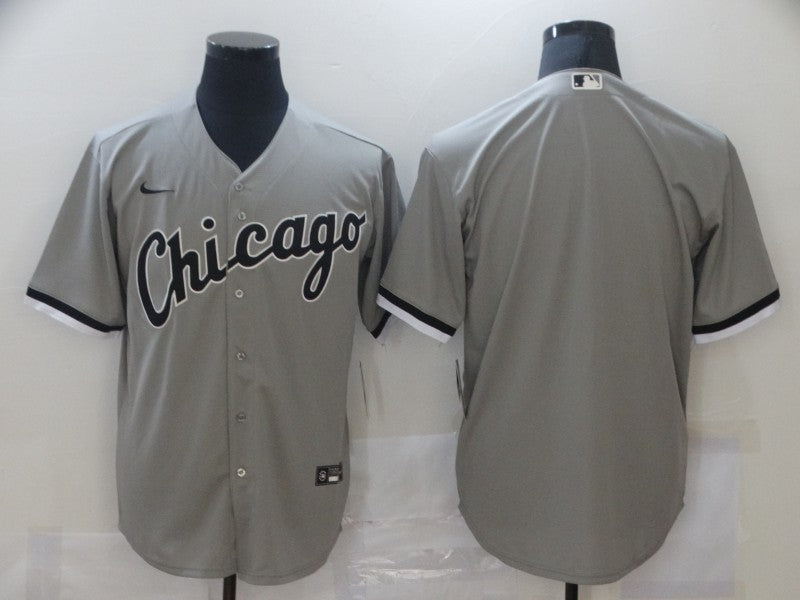 Men's Chicago White Sox Gray Replica Blank Jersey baseball jersey product view 1