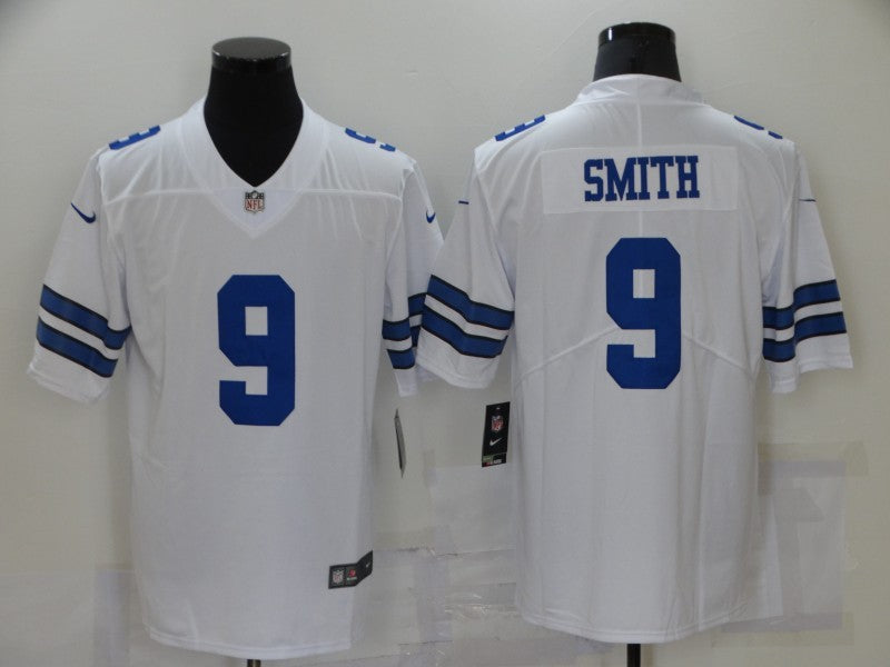 Men's Dallas Cowboys Emmitt Smith #9 White Fashion Game Jersey1 football jersey product view 1