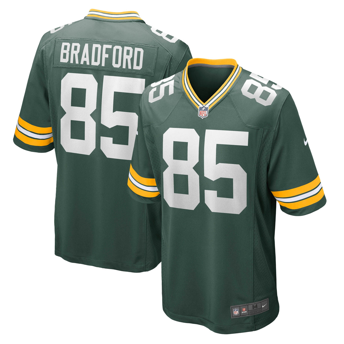 Corey Bradford Green Bay Packers Nike Retired Jersey - Green football jersey product view 1