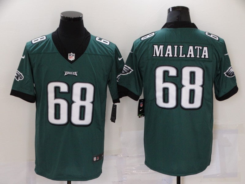 Men's Philadelphia Eagles Jordan Mailata #68 Midnight Green Game Jersey1 basketball jersey product view 1