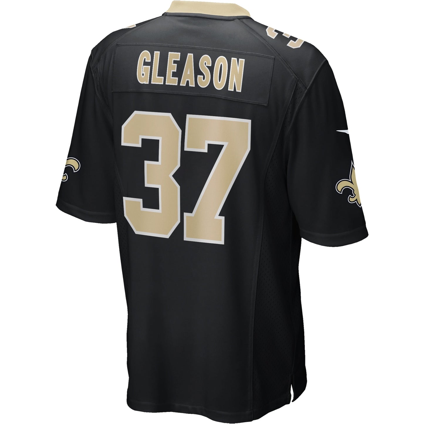 Steve Gleason New Orleans Saints Nike Game Retired Jersey - Black football jersey product view 3