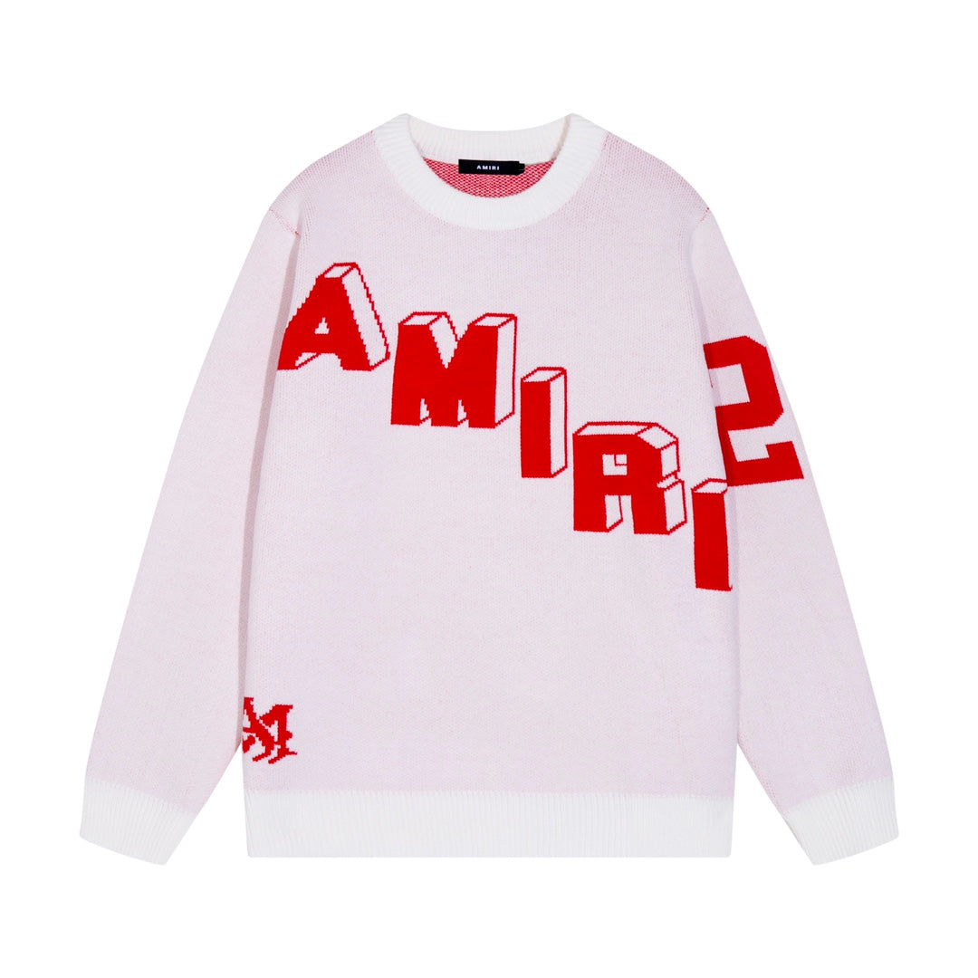 AMIRI 2024 new sweater with large 22-letter logo on back sports jersey product view 1