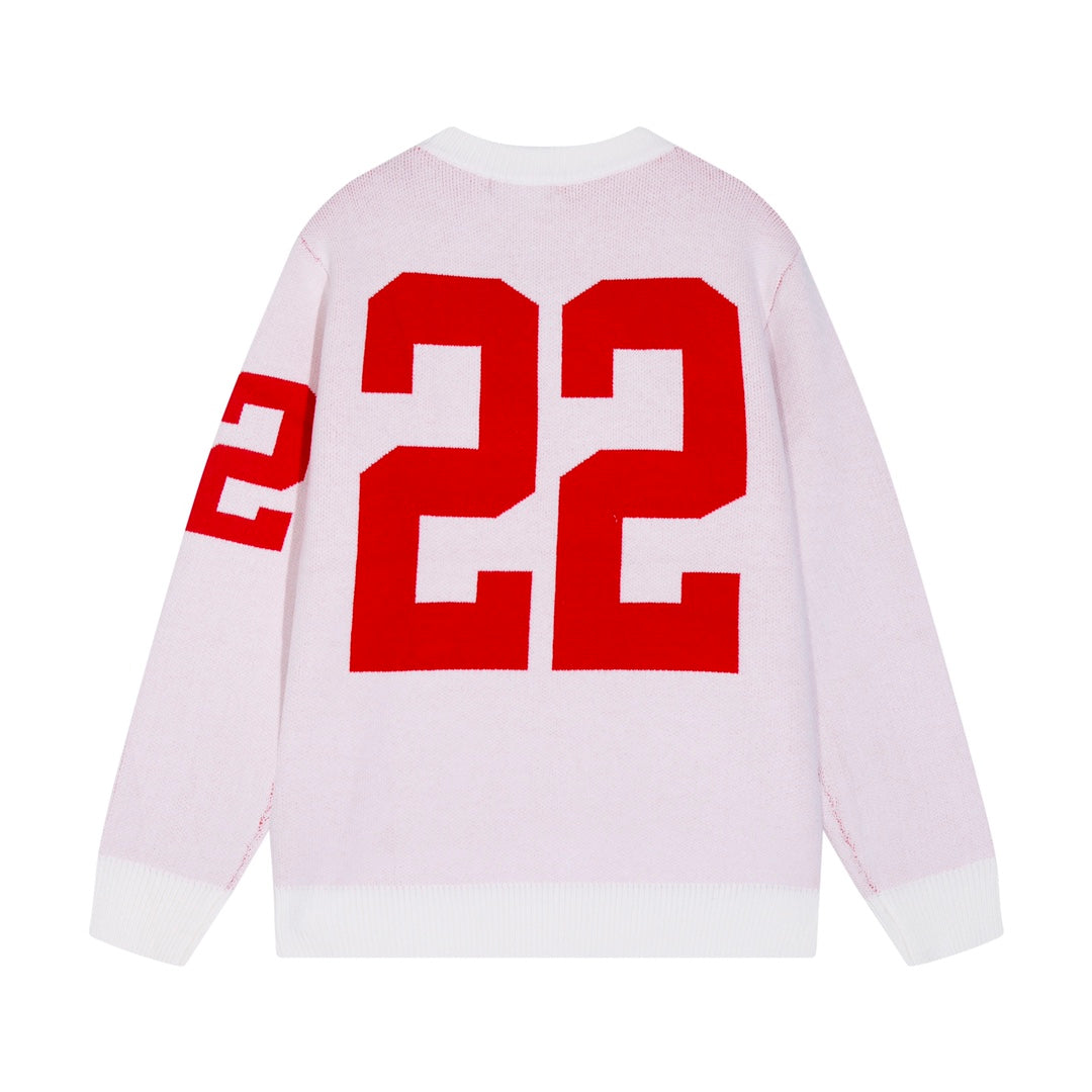 AMIRI 2024 new sweater with large 22-letter logo on back sports jersey product view 2