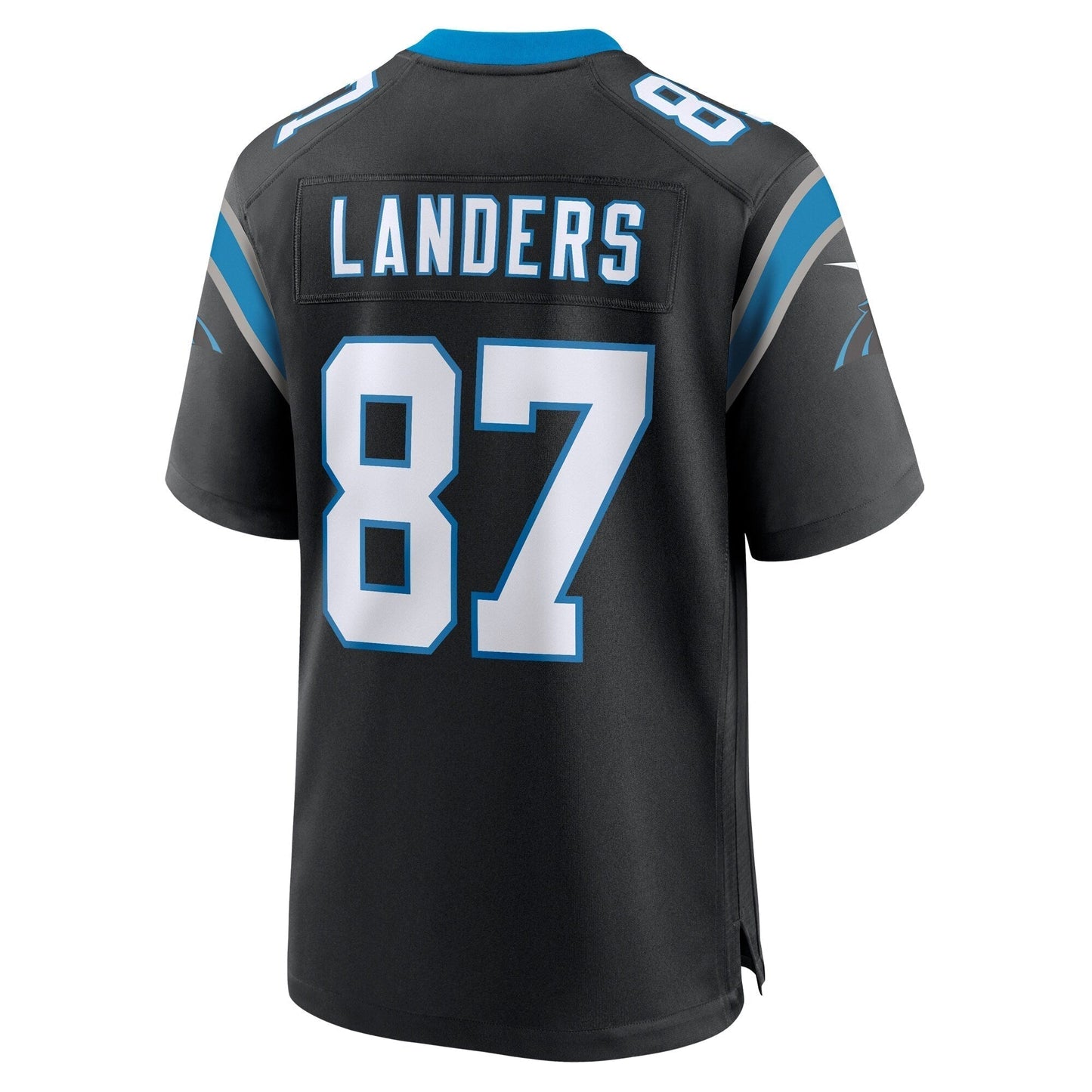 Matt Landers Carolina Panthers Nike Game Jersey - Black football jersey product view 3