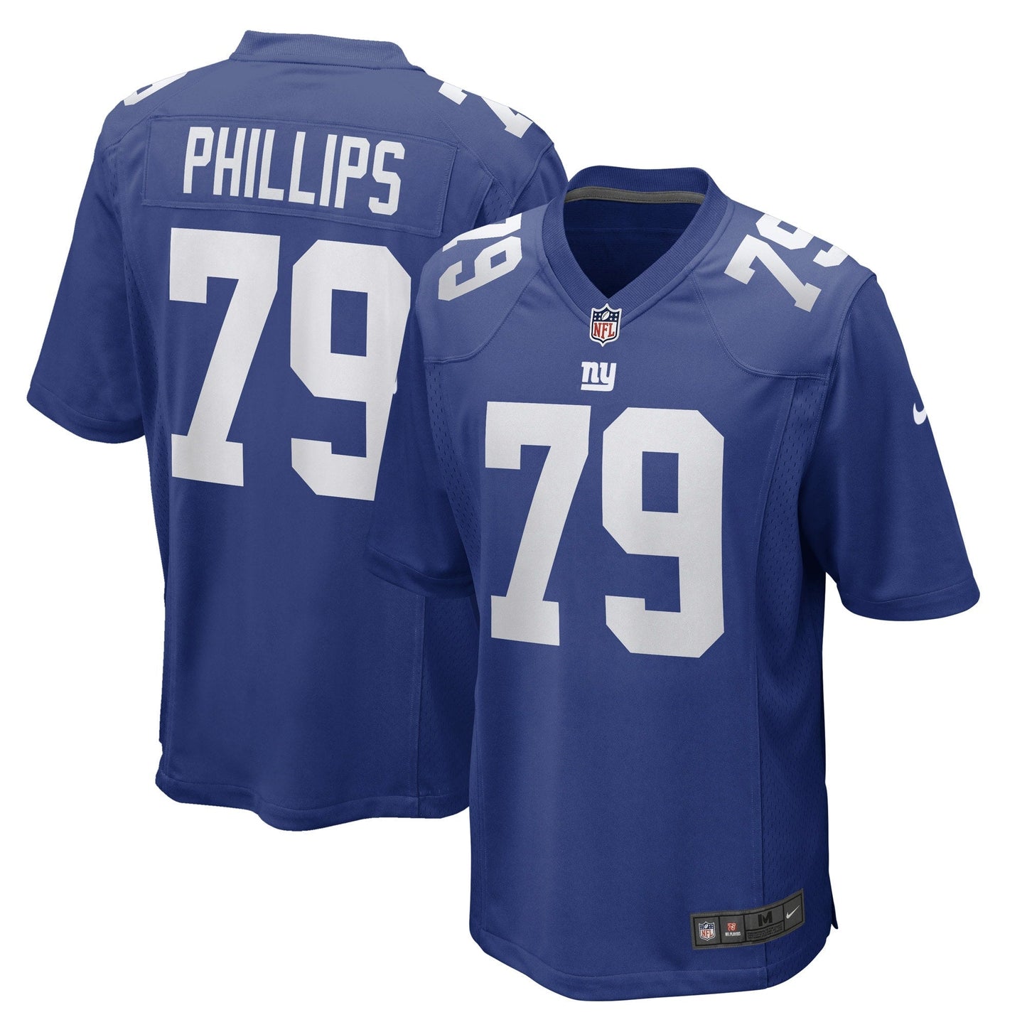 Tyre Phillips New York Giants Nike Game Jersey - Royal football jersey product view 1