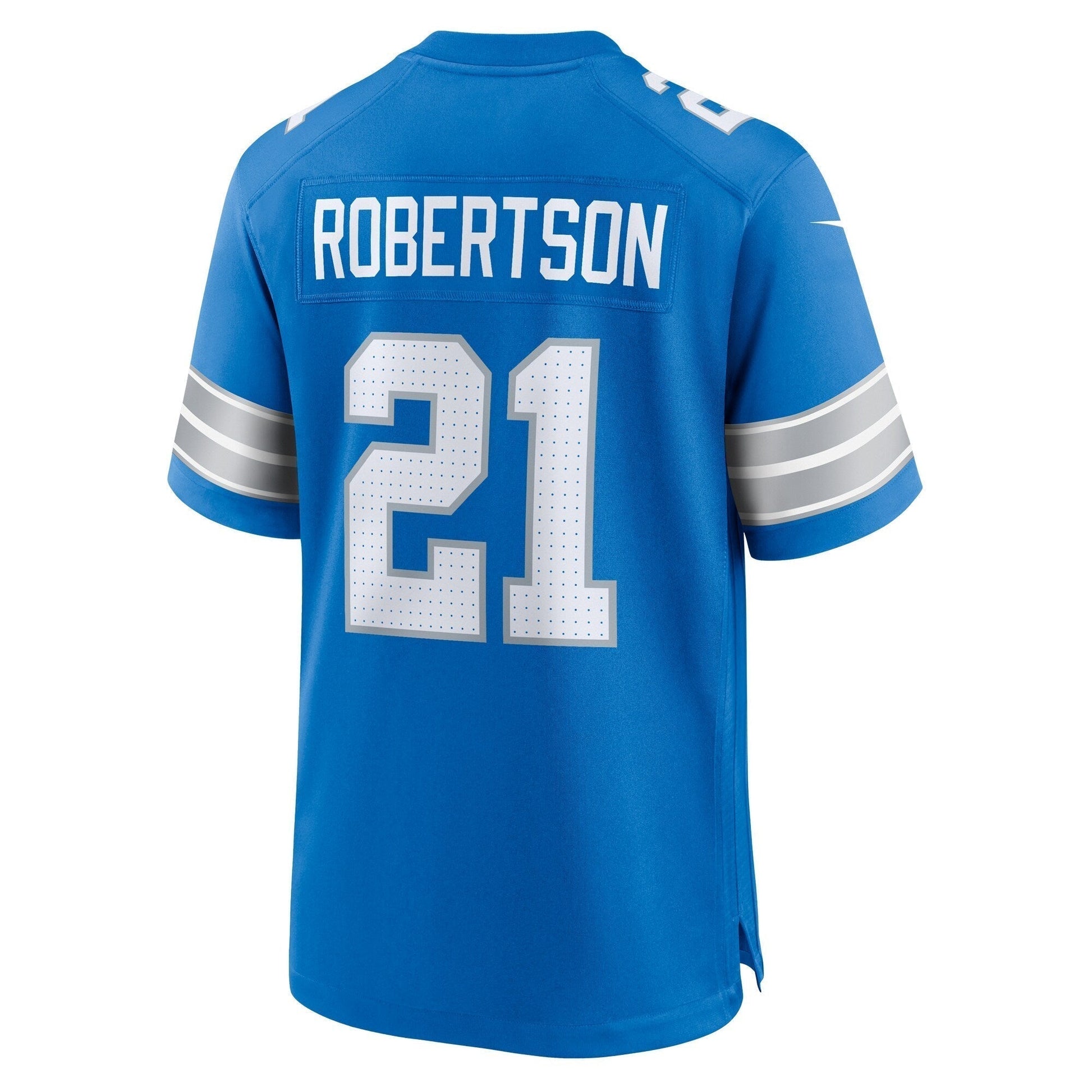 Amik Robertson Detroit Lions Nike Game Jersey - Blue football jersey product view 3