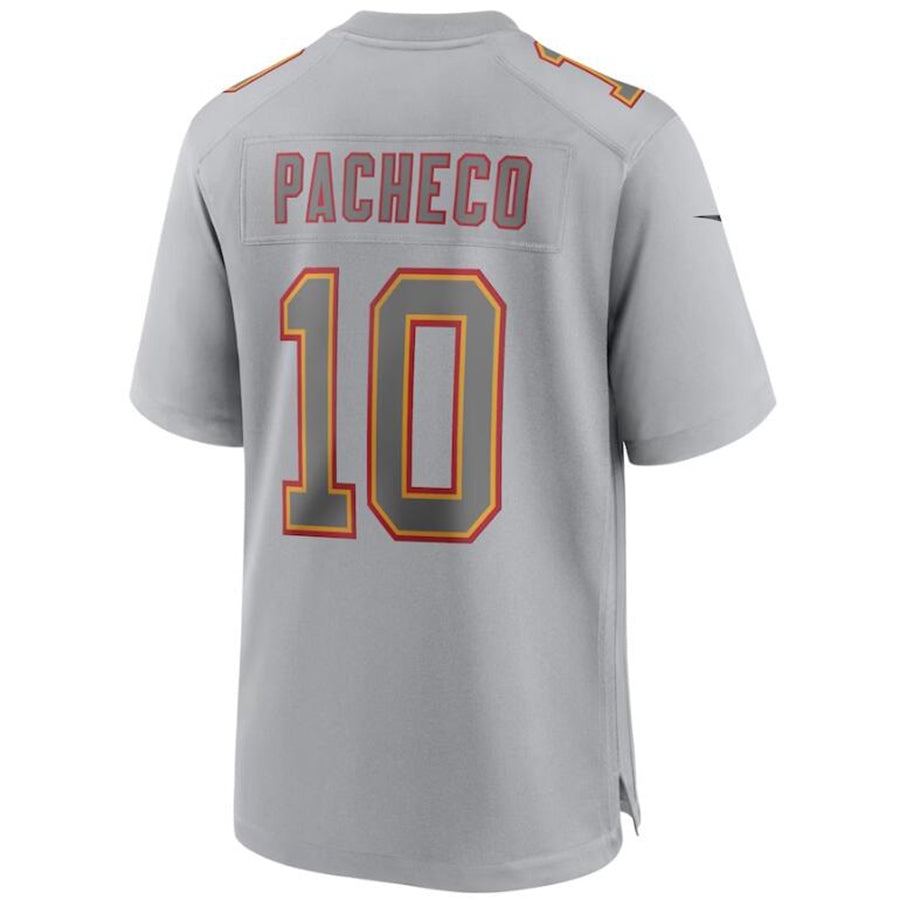 KC.Chiefs #10 Isiah Pacheco Player Gray Game Stitched Football Jerseys football jersey product view 1
