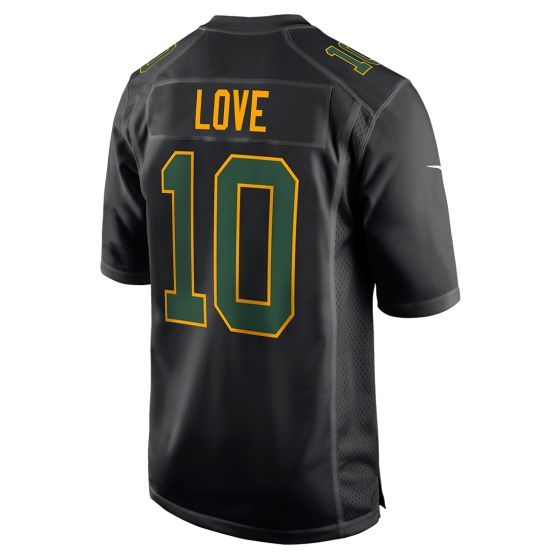 GB.Packers #10 Jordan Love Player Black Fashion Game Stitched American Football Jerseys football jersey product view 1
