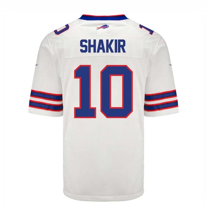 B.Bills #10 Khalil Shakir Player White Game Jersey -American Stitched Football Jerseys football jersey product view 1