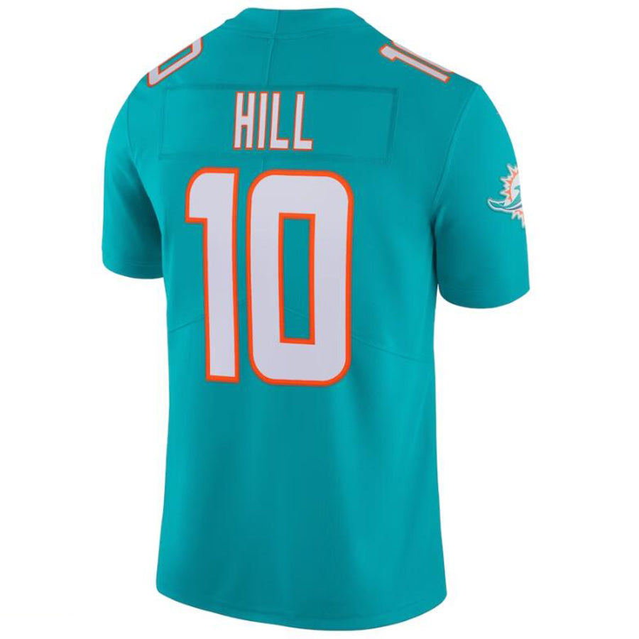 M.Dolphins #10 Tyreek Hill Aqua Stitched Player Game Football Jerseys football jersey product view 1