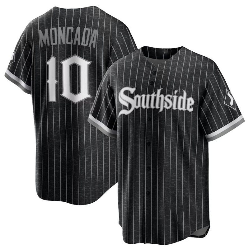 Chicago White Sox #10 Yoan Moncada Black City Connect Replica Player Jersey Baseball Jerseys baseball jersey product view 1