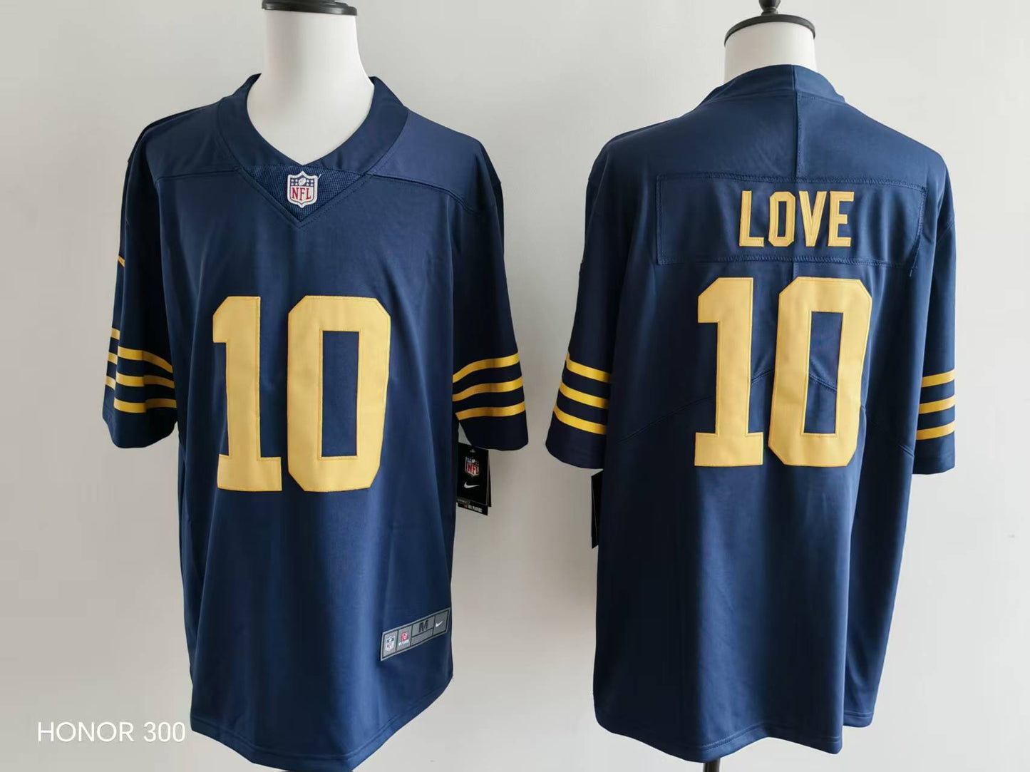 Men's Green Bay Packers Jordan Love Nike Jersey #10 football jersey product view 1