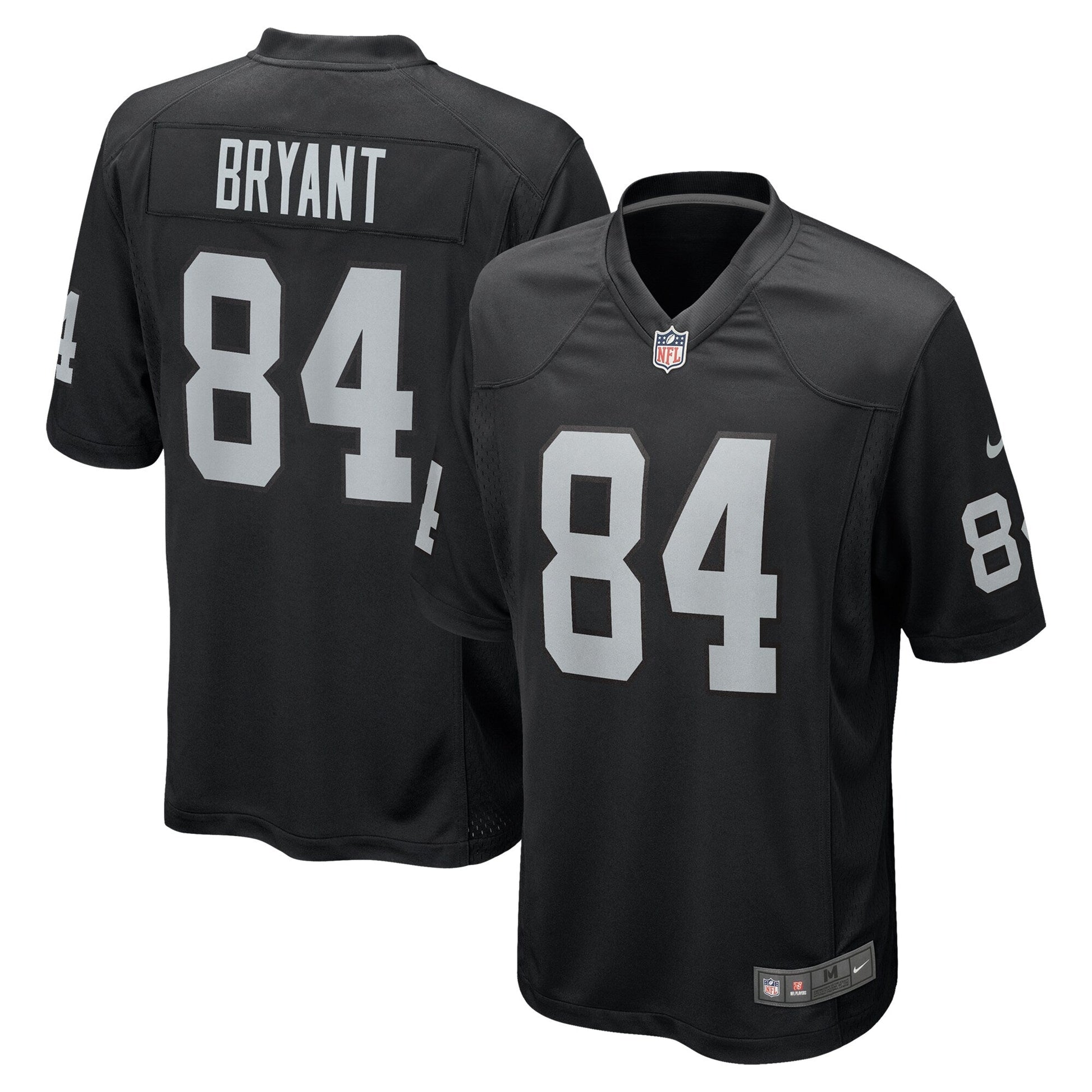Harrison Bryant Las Vegas Raiders Nike Team Game Jersey - Black football jersey product view 1