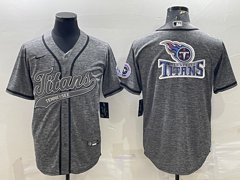 Men's Tennessee Titans Gray Fashion Jersey1 football jersey product view 1
