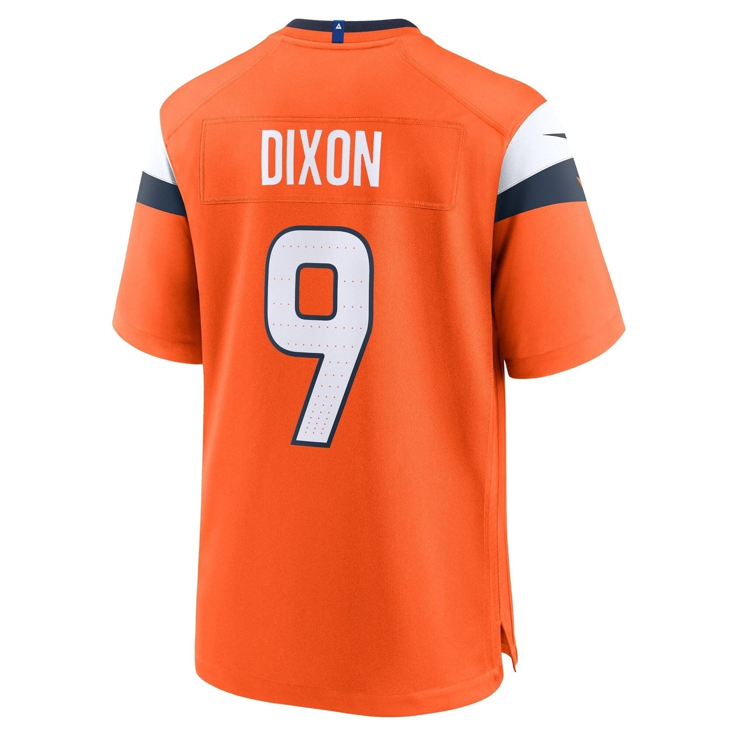 Riley Dixon Denver Broncos Nike Team Game Jersey - Orange football jersey product view 3