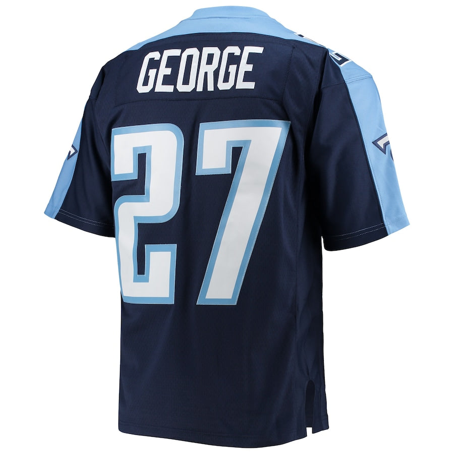 Men's Tennessee Titans Eddie George Navy Legacy Replica Jersey football jersey product view 3