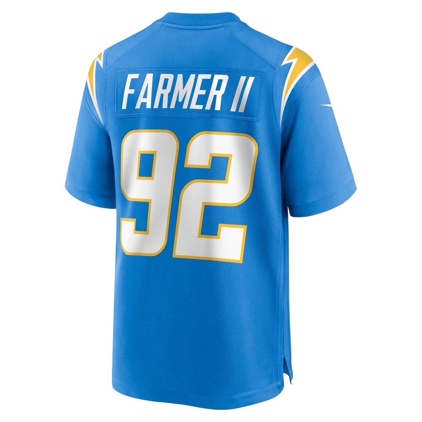 Andrew Farmer Los Angeles Chargers Nike Team Game Jersey - Powder Blue football jersey product view 3