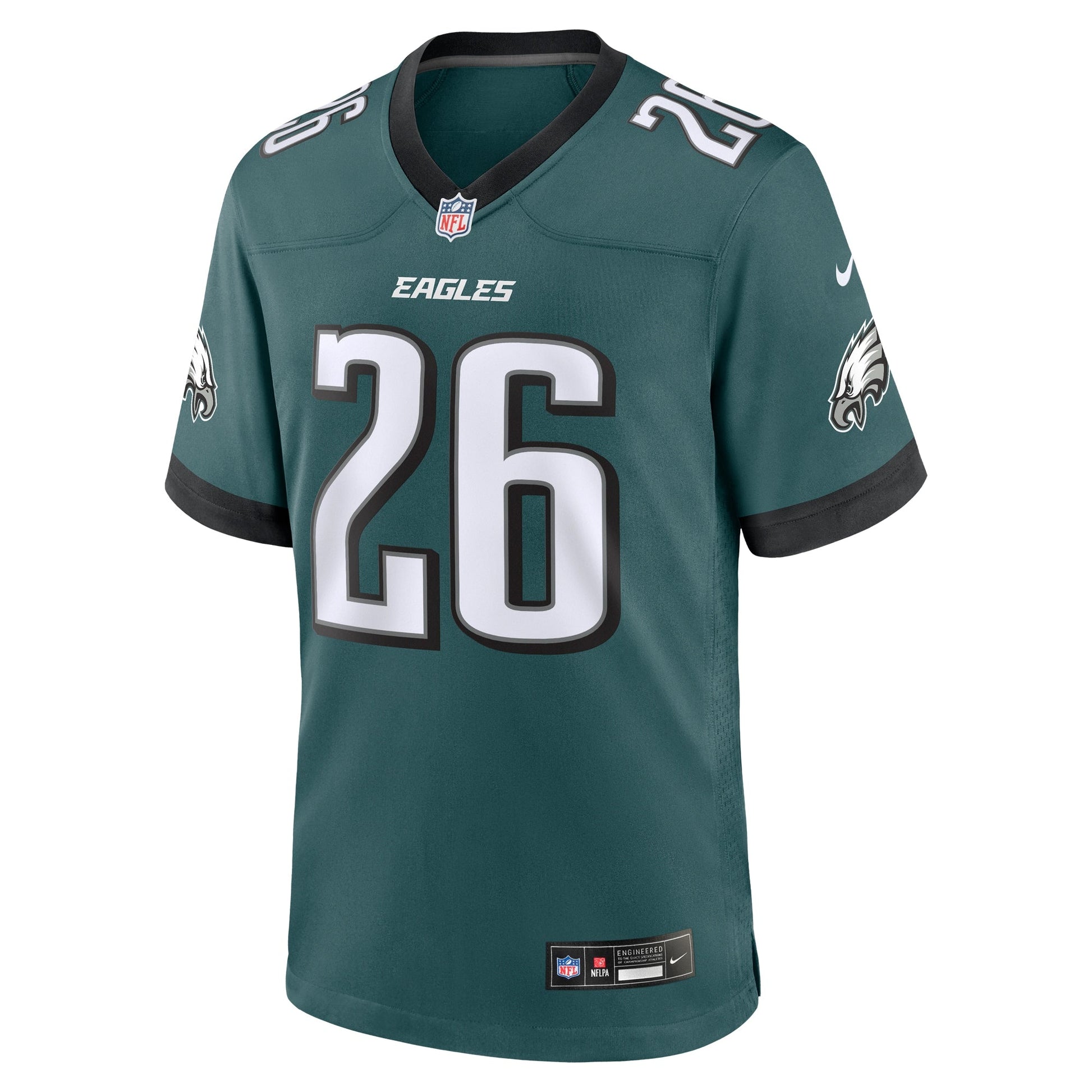 Saquon Barkley Philadelphia Eagles Nike Game Jersey - Midnight Green football jersey product view 2