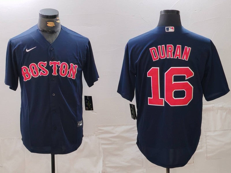 Men's Boston Red Sox Jarren Duran #16 Navy Replica Player Jersey1 baseball jersey product view 1