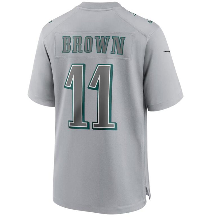 P.Eagles #11 A.J. Brown Gray Stitched Player Game Football Jerseys football jersey product view 1