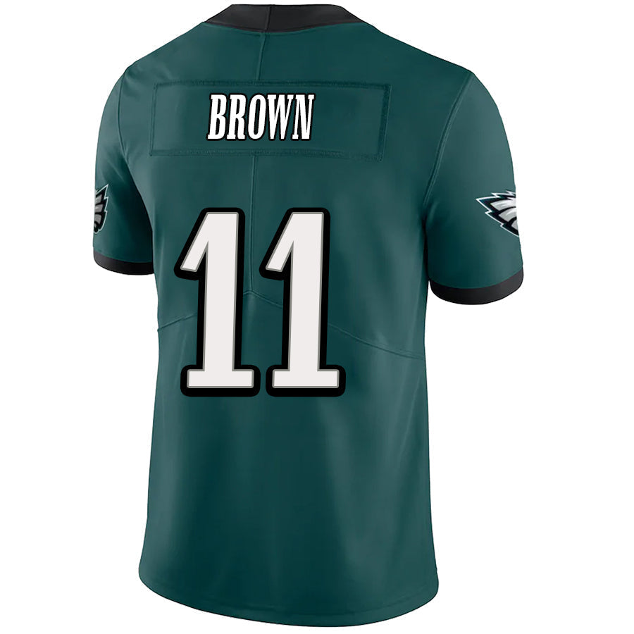 P.Eagles #11 A.J. Brown Green Stitched Player Vapor F.U.S.E. Limited Jersey football jersey product view 1