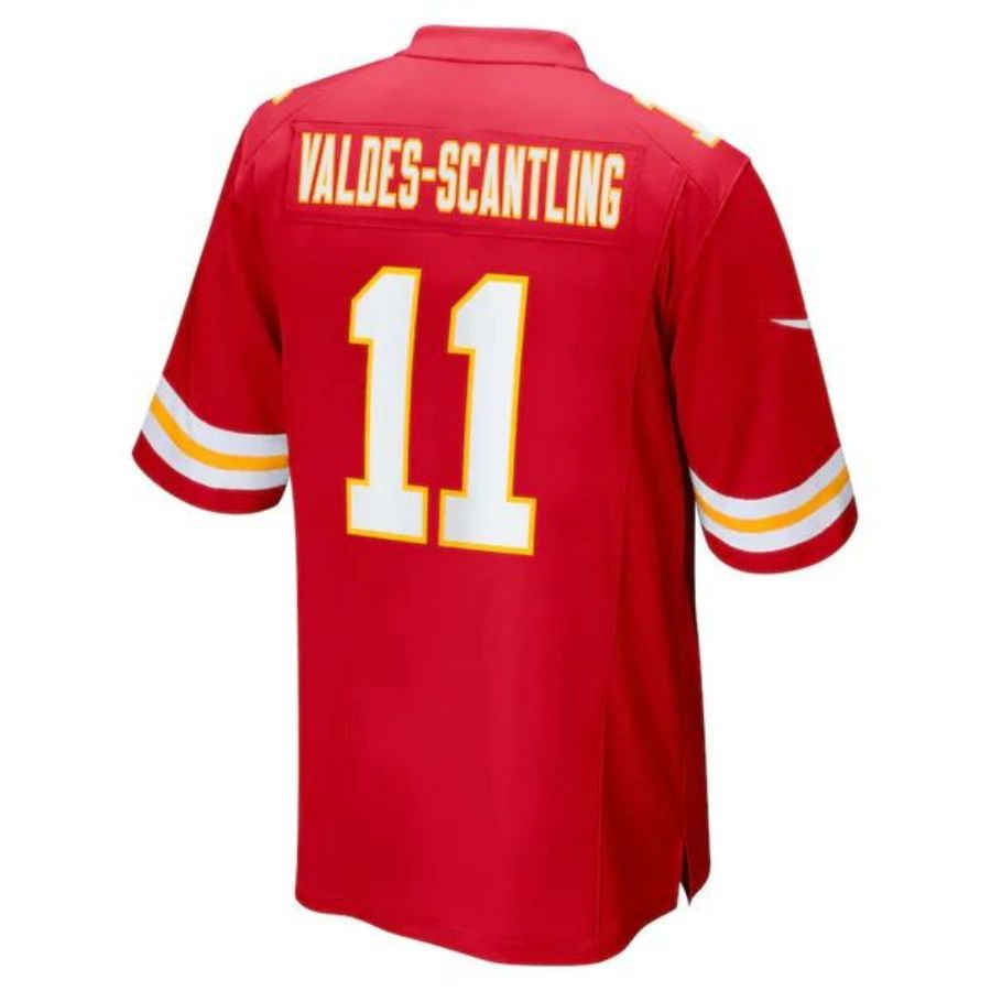 KC.Chiefs #11 Marquez Valdes-Scantling Red Stitched Player Game Football Jerseys football jersey product view 1