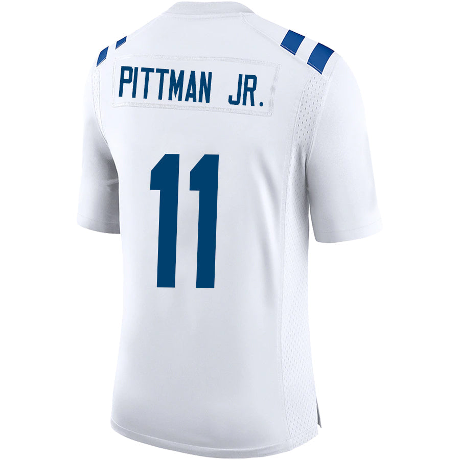 IN.Colts #11 Michael Pittman JR Player Game Football Jerseys -White football jersey product view 1
