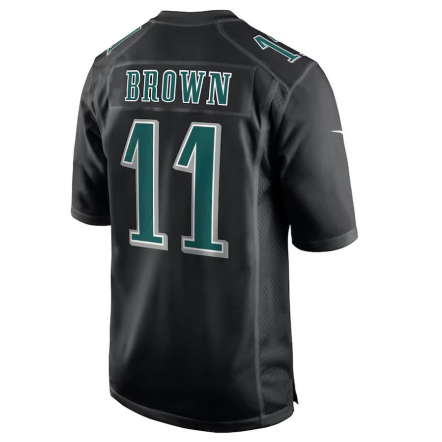 #11 A.J. Brown Player P.Eagles Carbon Black Fashion Game Football Jerseys football jersey product view 1