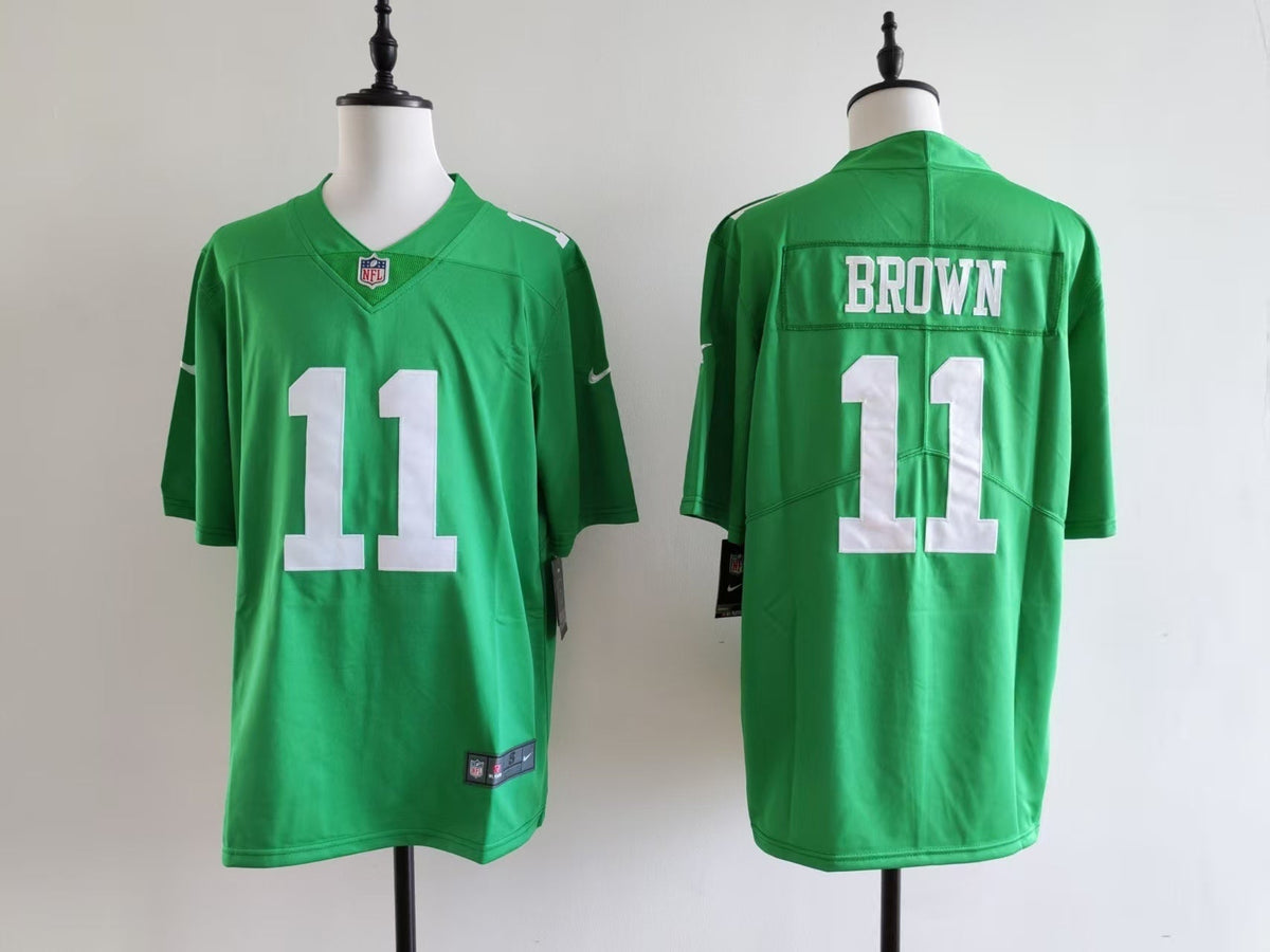 Men's Philadelphia Eagles A.J. Brown Nike Jersey-green-Digital without black borders football jersey product view 1