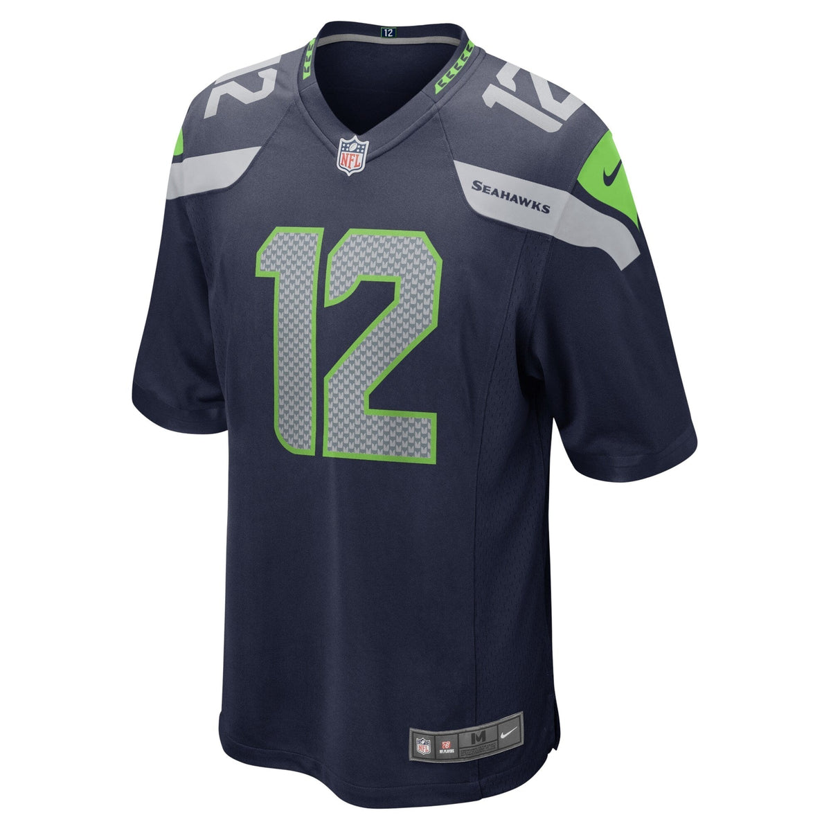 12s Seattle Seahawks Nike Game Team Jersey - College Navy football jersey product view 2