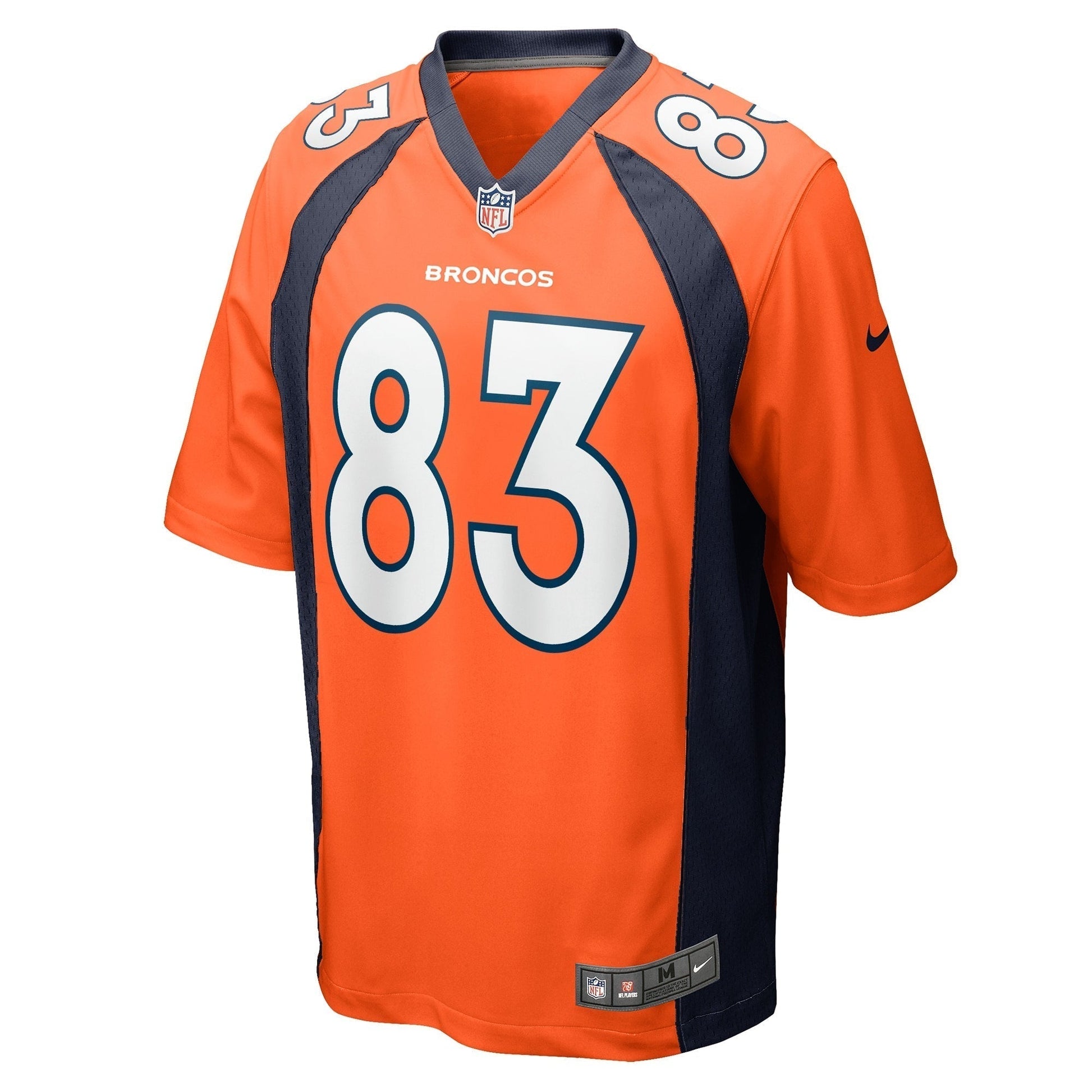Michael Bandy Denver Broncos Nike Team Game Jersey - Orange football jersey product view 2