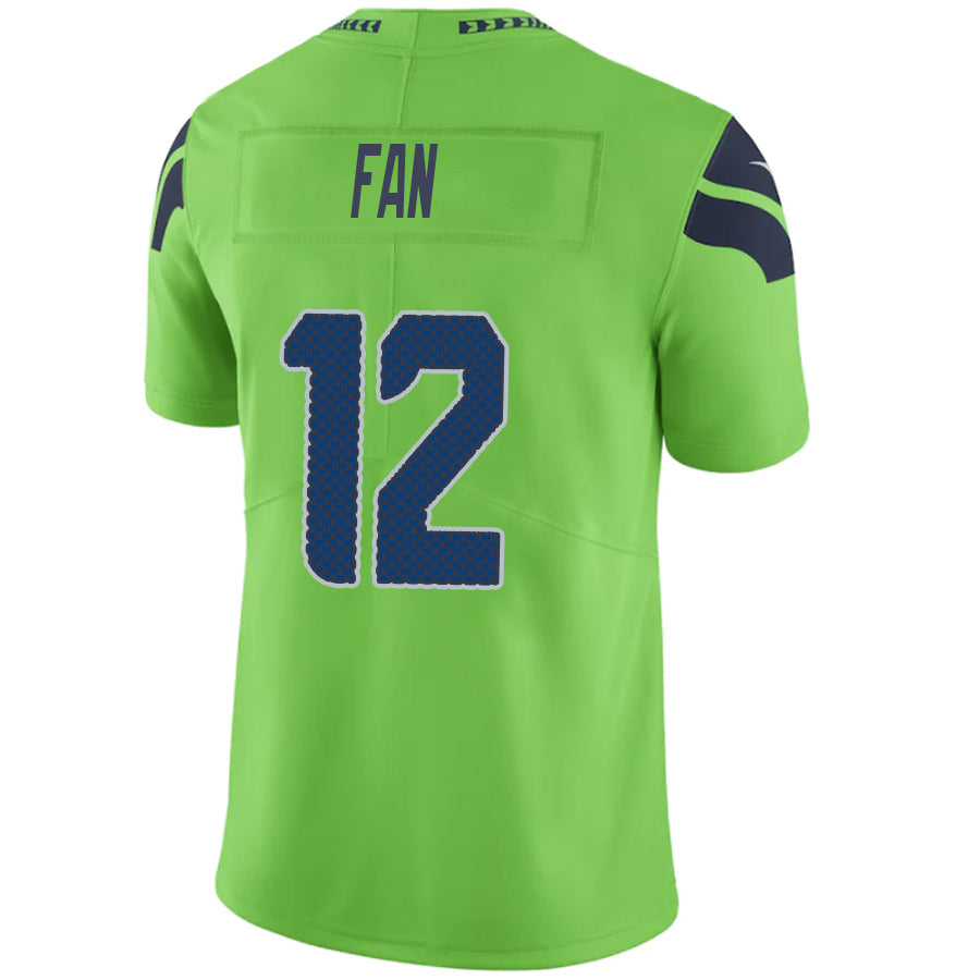 #12 12th Fan Player S.Seahawks Green Vapor F.U.S.E. Limited Football Jerseys football jersey product view 1