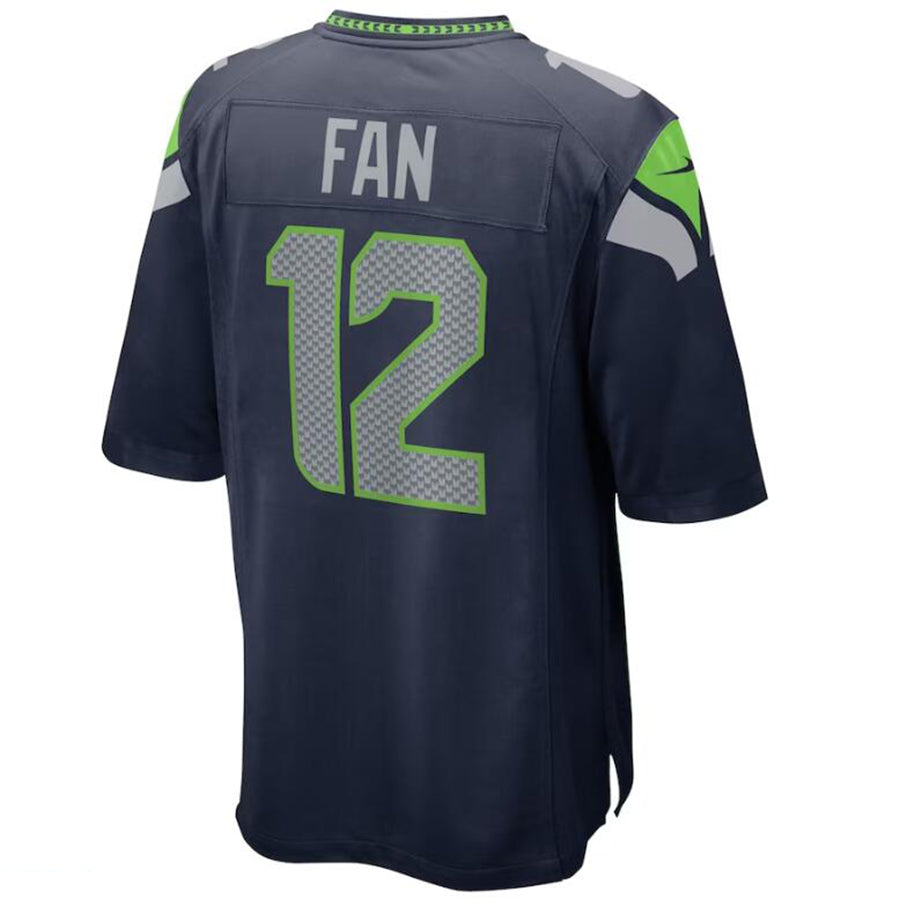 #12 12th Fan Player S.Seahawks Navy Game Football Jerseys football jersey product view 1