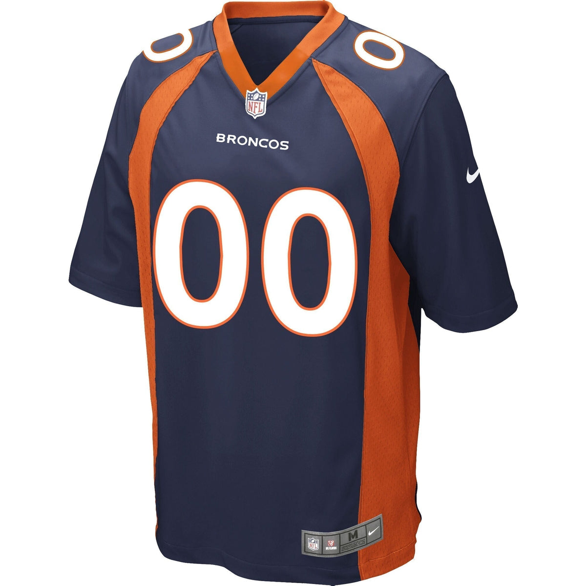 Denver Broncos Nike Alternate Custom Game Jersey - Navy football jersey product view 2