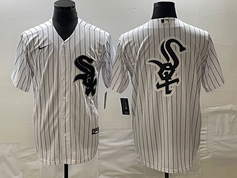 Men's Chicago White Sox White Home Replica Team Jersey1 baseball jersey product view 1