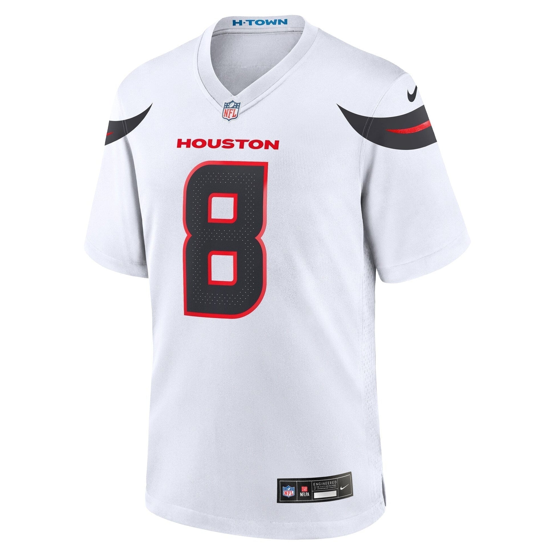 John Metchie III Houston Texans Nike Game Jersey - White football jersey product view 2